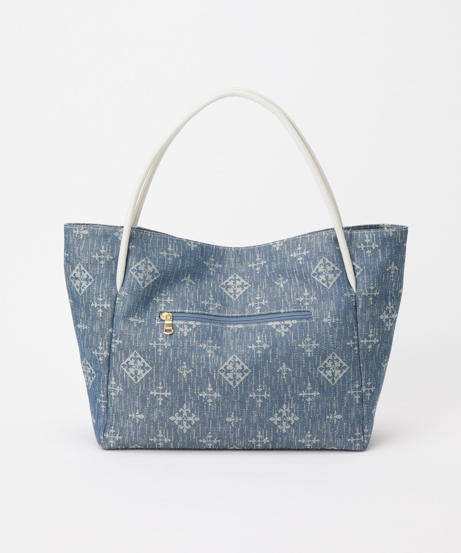 *4-6 WEEKS* (254) LIMITED EDITION Russet [Denim jacquard] Simple tote bag Indigo